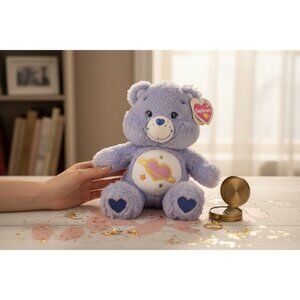 NWT Vintage Care Bear 8" Purple DAYDREAM BEAR Plush 2004 Play Along